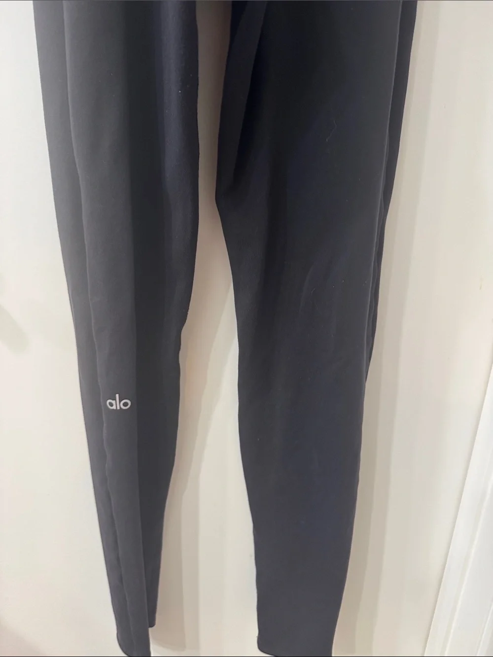 ALO Yoga Airbrush One and Done Onesie Black Slim Scoop-Neck Jumpsuit